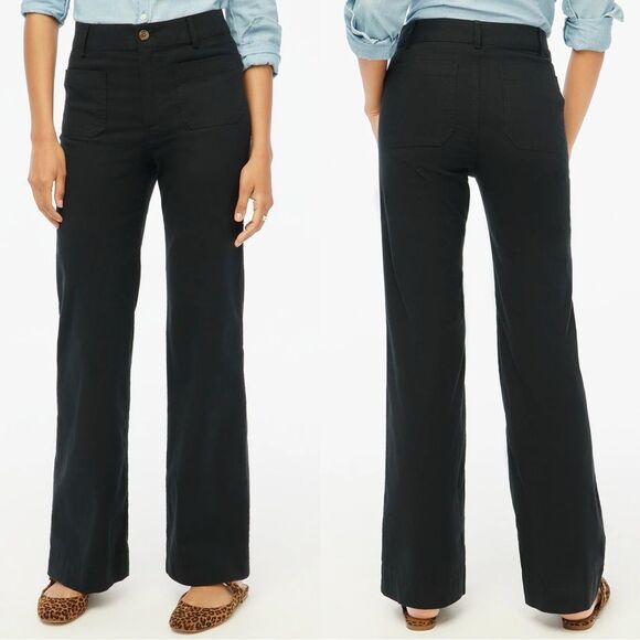 NWT J CREW Factory Lizzie high-rise patch-pocket wide-leg pant - Picture 1 of 7